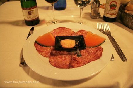Trattoria La Romantica à Ferrare Assiette de charcuterie